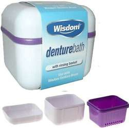 Wisdom DentureBath Wanienka Na Protezy Z Ociekaczem