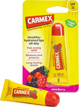 Carmex Nawilżający Balsam Do Ust w Tubce Wild Berry SPF 15
