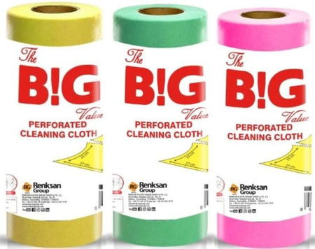 The B!G Value Ściereczki Perforowane na Rolce 10szt