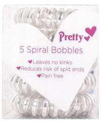 Pretty Gumki Spiralne Do Włosów Nie Plączące Przezroczyste 5szt 