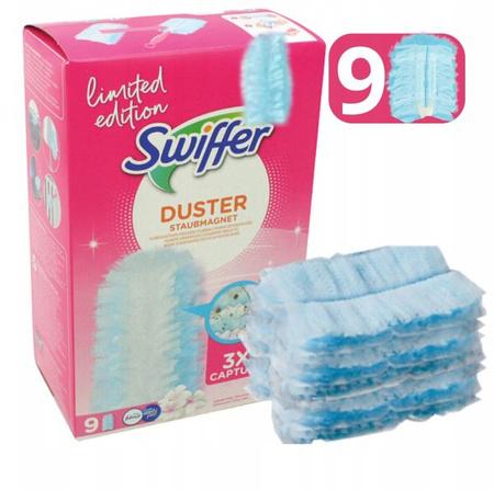 Swiffer Duster ZAPAS Miotełki Do Kurzu Wkłady 9 sztuk 