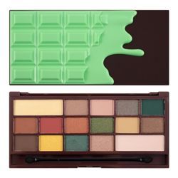 Makeup Revolution Chocolate Paleta 16 Cieni Mint  z Lusterkiem