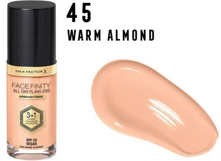 Max Factor Facefinity Podkład 3w1 Do Twarzy 45 Warm Almond 
