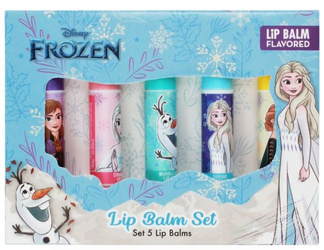 Disney Frozen Lip Balm SET Zestaw 5 Balsamów Do Ust