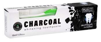 Beauty Formulas Czarna Pasta Do Zębów Charcoal + Szczoteczka 100ml
