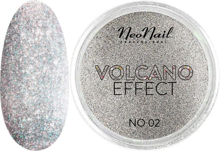NeoNail Pyłek Volcano Effect No 02 Srebrny 2g