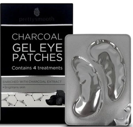 Pretty Smooth CHARCOAK Żelowe Płatki Pod Oczy Z Węglem 4 Pary