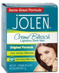 Jolen Original Rozjaśniacz Ciemnych Włosków Do Twarzy i Ciała 30ml + 7g 
