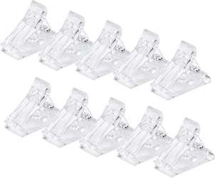 ZACISK 10x Klips Plastikowy Do Tunelu Manicure 