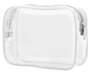 Vera Kosmetyczka Przezroczysta Na Zamek Biała
