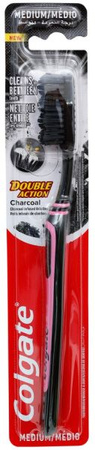 Colgate Double Action CHARCOAL Szczoteczka Do Zębów Medium 