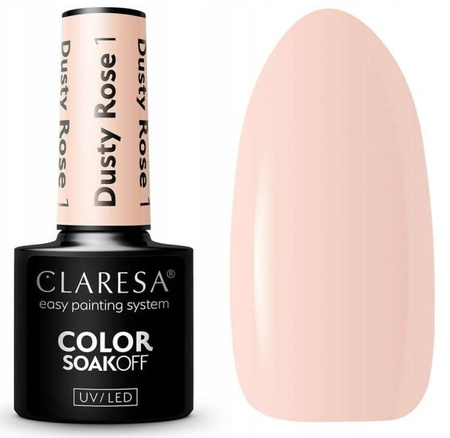 Claresa Lakier Hybrydowy Dusty Rose 01
