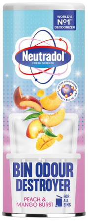 Neutradol Proszek Neutralizujący Zapach W Koszach Na Śmieci Peach & Mango 350g 
