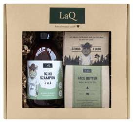 LaQ DZIKUS Z LASU Zestaw Masło + Mydło + Szampon 300ml 