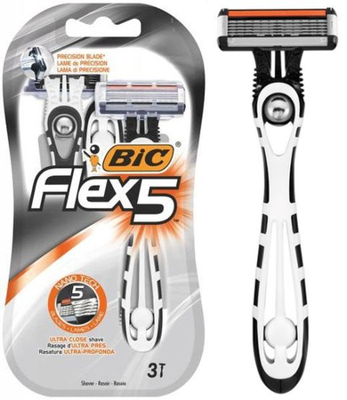 BiC Maszynka Do Golenia FLEX 5 Nano Tech 3 szt