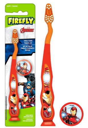 Avengers Travel Kit Szczoteczka Do Zębów z Nakładką +3 Soft