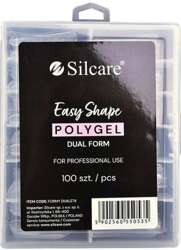 Silcare Formy Do Akrylożelu DUAL Balerina Szpic Clear 100szt
