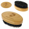 Beard Elegance Szczotka Drewniana Do Brody Z Naturalnym Włosiem Dzika