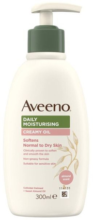 Aveeno Daily Moisturising Creamy Oil Almond Z Pompką 300ml