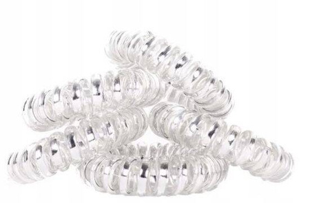 Pretty Gumki Spiralne Do Włosów Nie Plączące Przezroczyste 5szt 