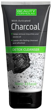 Beauty Formulas Żel Charcoal DETOX Do Mycia Twarzy 150ml