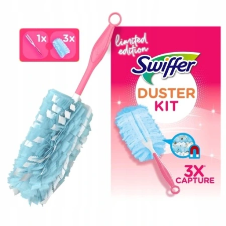 Swiffer Duster KIT ZESTAW Motełka Do Kurzu + 3 zapasy