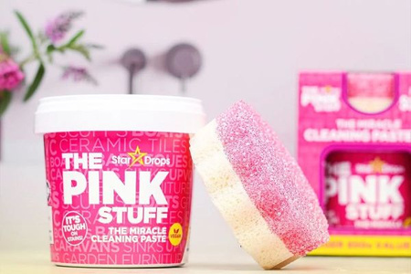 Pink Stuff Miracle Zestaw Pasta Czyszcząca 850g + gąbka SQEEZY