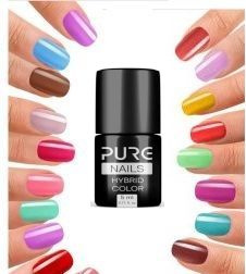Zestaw do Hybryd Lampa 54W 10x Lakier Pure Nails + Akcesoria