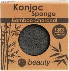 CS beauty Gąbka Konjac Bamboo Charcoal 100% Natural