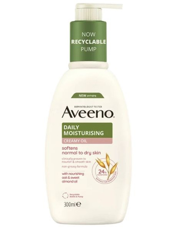 Aveeno Daily Moisturising Creamy Oil Almond Z Pompką 300ml