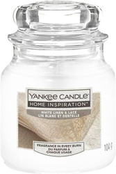 Yankee Candle Świeca Zapachowa 104g White Linen & Lace