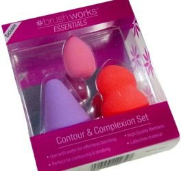 Brush Works Contour&complexion Set Zestaw 3 Gąbek Do Makijażu 