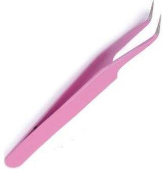 Pęseta Zagięta Do Rzęs i Ozdób Manicure
