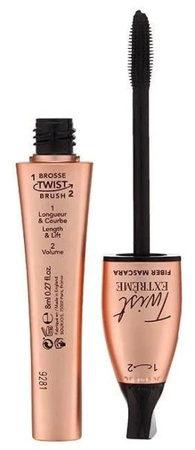 Bourjois Twist EXTREME Fiber Mascara Tusz 24 Black 