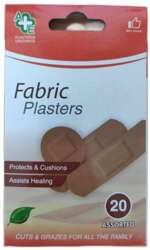 A & E Plastry Fabric Plasters Opatrunkowe 20szt