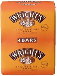 Wright S Mydło Ze Smoły Węglowej 4 x100g