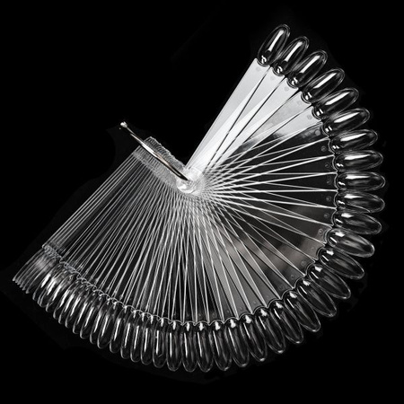 Wzornik Próbnik Lakierów Na Kole 50 Tipsów Migdał CLEAR 