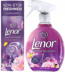 Lenor Zesraw EXOTIC BLOOM Żelazko w Spray + Perełki Zapachowe
