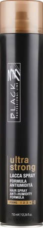 Black Professional Anti - Humidity Lakier Do Włosów Ultra Strong 5 750ml 