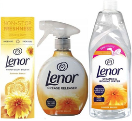 Lenor Zestaw SUMMER BREEZE Woda + Żelazko Spray + Perełki