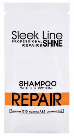 Stapiz Sleek Line Szampon Do Włosów Z Jedwabiem Saszetka 15ml