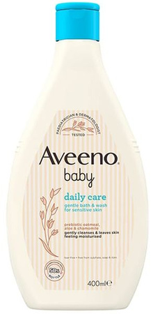 Aveeno BABY Daily Care Bath & Wash Prebiotic Oatmeal Aloe & Chamomile Żel Do Kąpieli 400ml