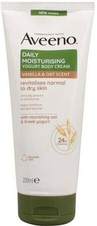 Aveeno Daily Moisurising Yogurt Body Cream Kren Rewitalizujący Do Ciała 200ml