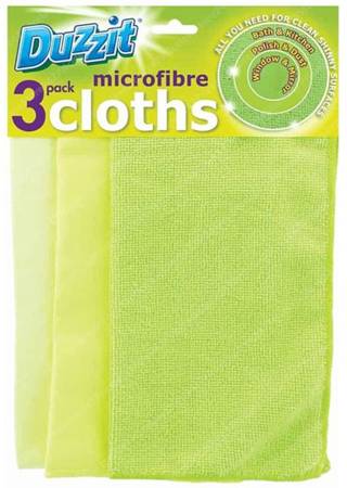 Duzzit Microfibre Cloths 3 Pack Ściereczki Z Mikrofibry 28x28cm