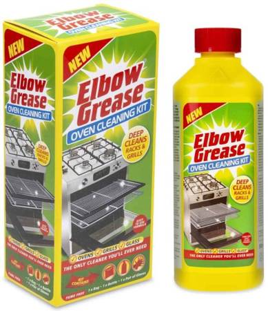Elbow Grease Oven Cleaning Kit Zestaw Do Czyszczenia Piekarnika Grila 500ml