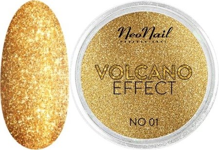 NeoNail Pyłek Volcano Effect No 01 Złoty 2g