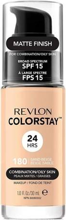 Revlon Colorstay C/O Podkład z Pompką Cera Tłusta Mieszana 180 Sand Beige 30ml