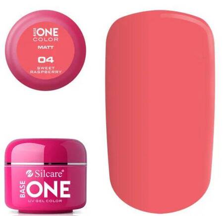 Silcare Base One COLOR Matt 04 Sweet Raspberry 5g 