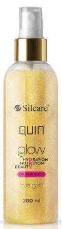 Silcare Quin Suchy Olejek Do Ciała True Gold Z Drobinkami Złota 200ml