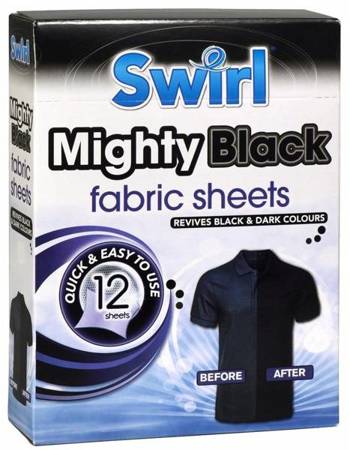 Swirl Chusteczki Do Prania Odświeżające Kolor BLACK 12szt